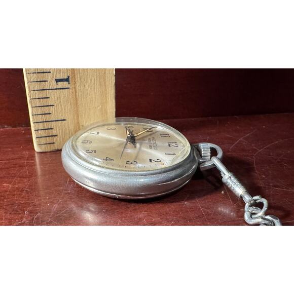 Vintage Westclox Pocket Ben Pocket Watch Made in USA - Untested - Picture 9 of 9